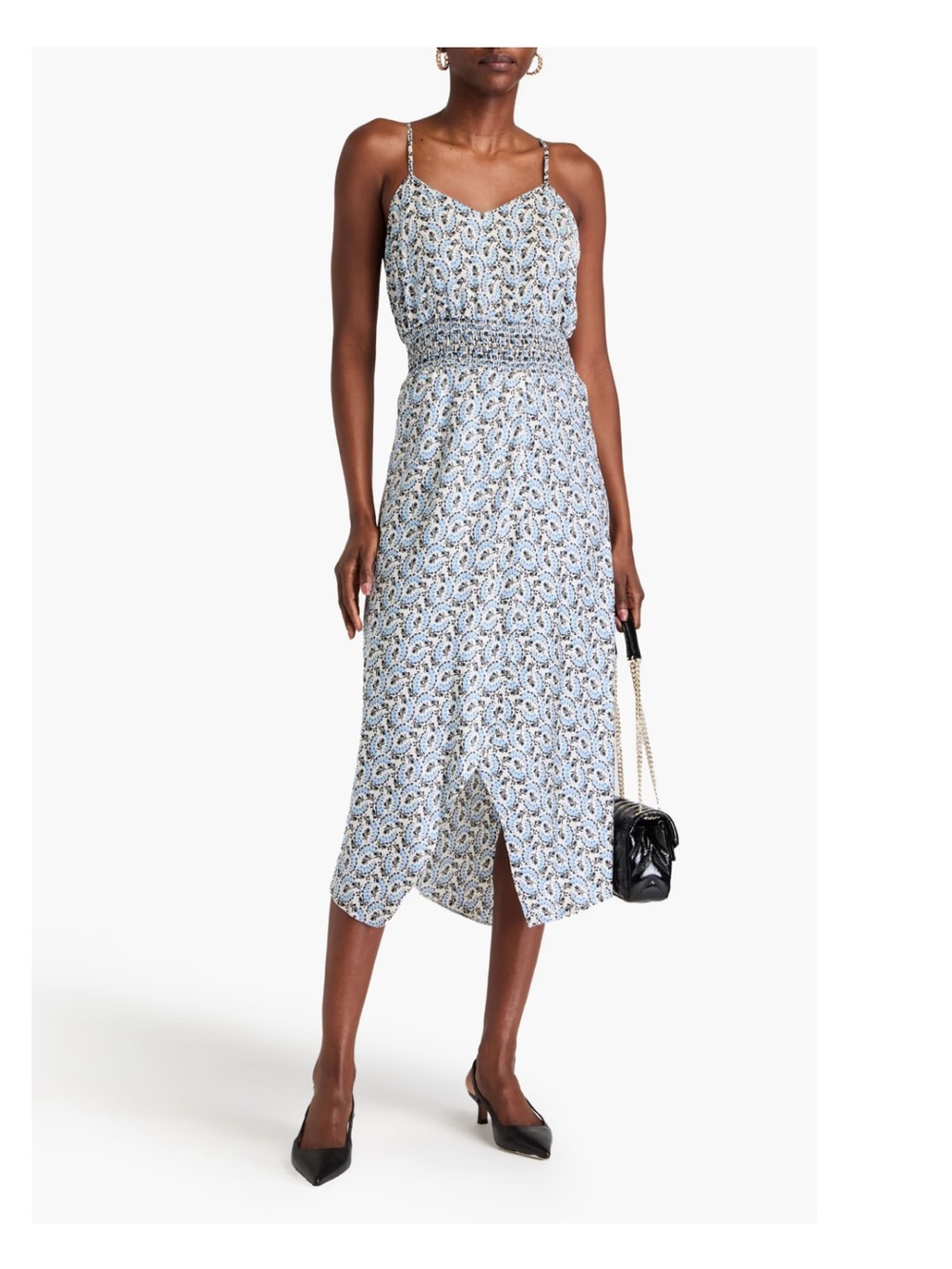 Maje NWT  blue Midi Dress
